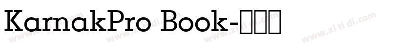 KarnakPro Book字体转换